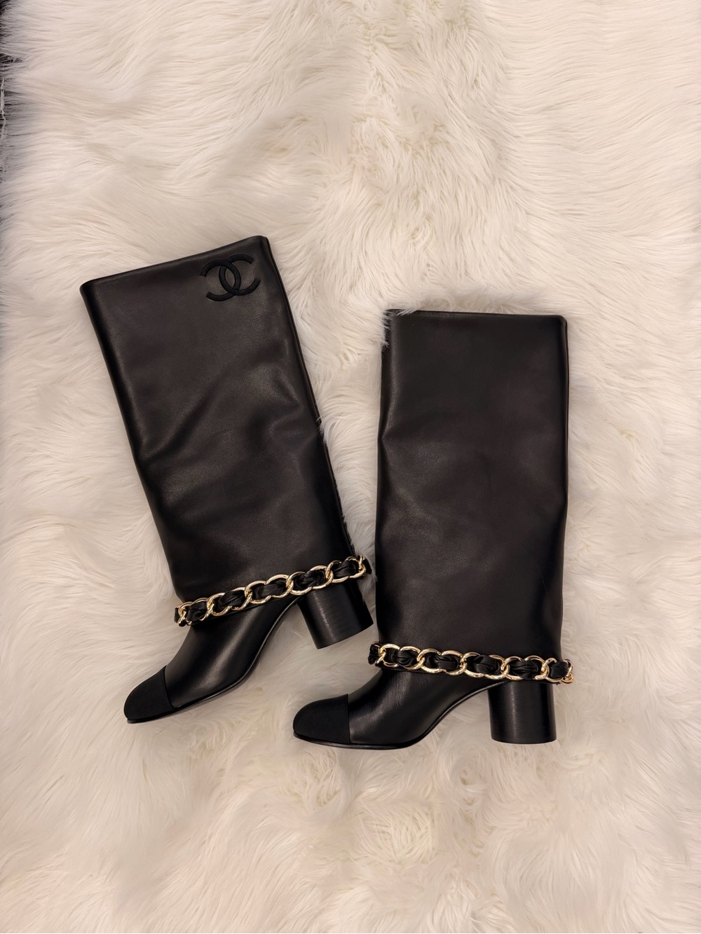 Chanel black boots